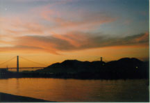 Golden Gate Bridge At Sunset